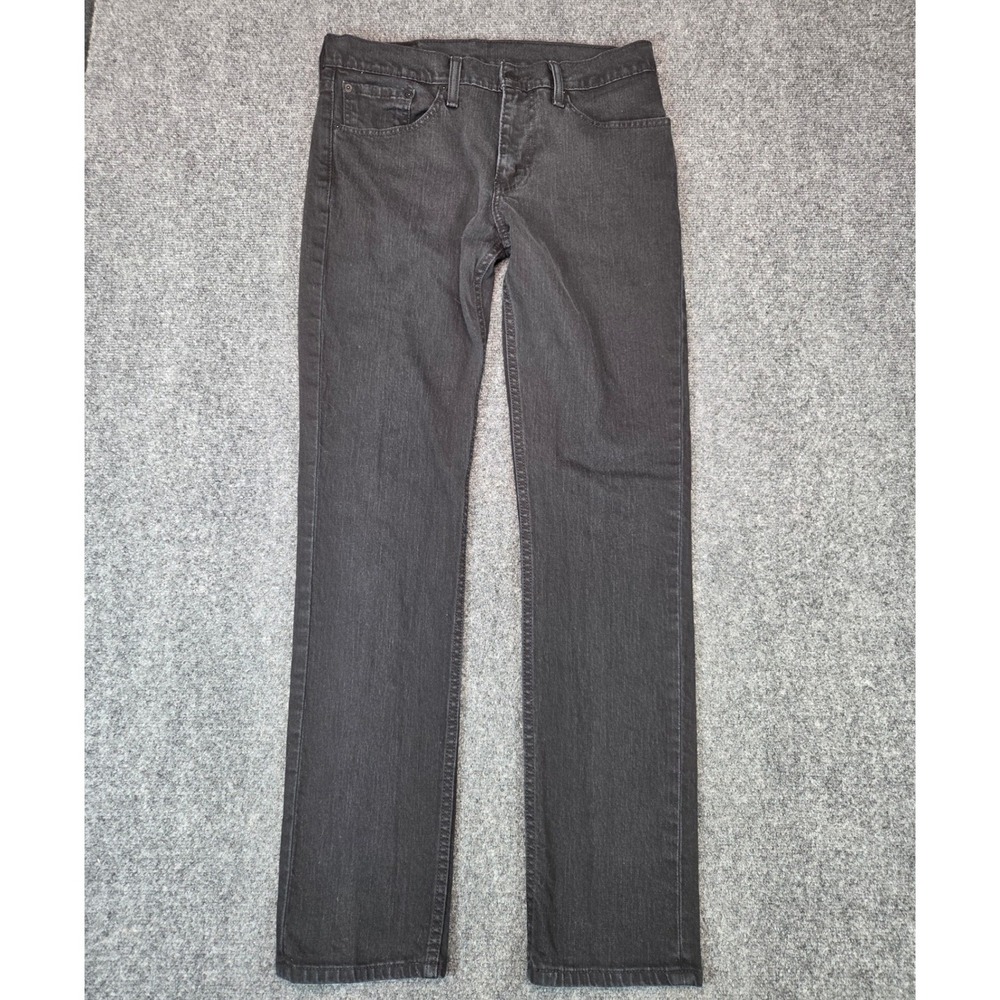 Levi 511 Slim Fit Jeans Mens 31x32 Black Faded Denim Stretch
